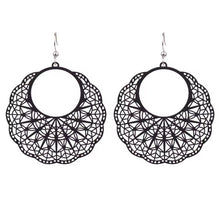 Load image into Gallery viewer, BLACK BOHO EARRINGS