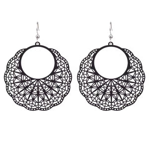 BLACK BOHO EARRINGS