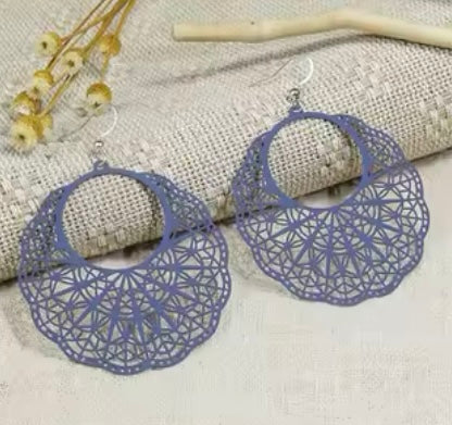 BLUE BOHO EARRINGS