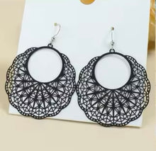 Load image into Gallery viewer, BLACK BOHO EARRINGS