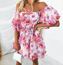 Load image into Gallery viewer, SUNSET FLORAL DRESS - PINK
