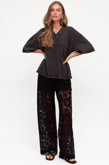 TAMIKA BLACK LACE PANTS