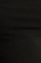 Load image into Gallery viewer, ASYMMETRIC SHEER MESH TOP - BLACK