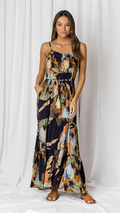 INDIANNA MAXI DRESS - BLACK