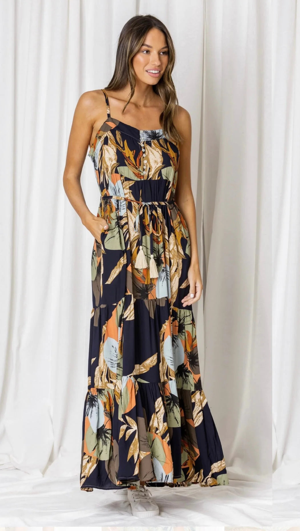 INDIANNA MAXI DRESS - BLACK