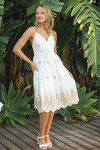Load image into Gallery viewer, INDIA EMBROIDERED COTTON DRESS