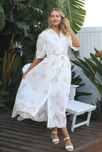 Load image into Gallery viewer, AYLAH COTTON EMBROIDERED MAXI DRESS