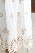 Load image into Gallery viewer, AYLAH COTTON EMBROIDERED MAXI DRESS