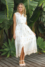 Load image into Gallery viewer, LINA EMBROIDERED COTTON MAXI DRESS