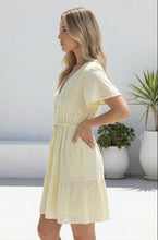 Load image into Gallery viewer, SUNDAZE EMBROIDERY DRESS - YELLOW