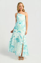 Load image into Gallery viewer, TIGERLILY FLORAL ONE SHOULDER DRESS - AQUA