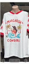 Load image into Gallery viewer, MARGARITA COWGIRL OVERSIZED TEE - WHITE