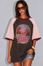 Load image into Gallery viewer, TEXAS RODEO OVERSIZED TEE - CHOCOLATE