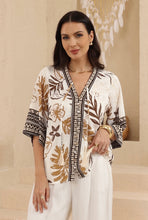Load image into Gallery viewer, PALM FLOWER BLOUSE