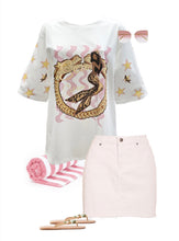 Load image into Gallery viewer, SEA SIREN OVERSIZED TEE - WHITE