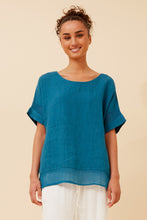 Load image into Gallery viewer, COCO ITALIAN LINEN TOP - PETROL
