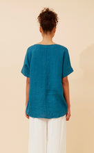 Load image into Gallery viewer, COCO ITALIAN LINEN TOP - PETROL