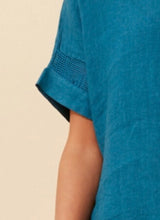 Load image into Gallery viewer, COCO ITALIAN LINEN TOP - PETROL