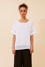 Load image into Gallery viewer, COCO ITALIAN LINEN TOP - WHITE