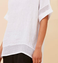 Load image into Gallery viewer, COCO ITALIAN LINEN TOP - WHITE