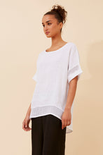 Load image into Gallery viewer, COCO ITALIAN LINEN TOP - WHITE