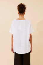 Load image into Gallery viewer, COCO ITALIAN LINEN TOP - WHITE