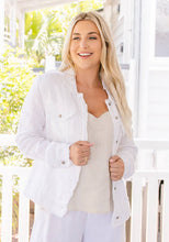 Load image into Gallery viewer, HANNA WHITE LINEN JACKET - SOUL SPARROW