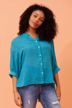 Load image into Gallery viewer, CELINE BLOUSE - TURQUOISE