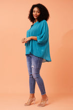 Load image into Gallery viewer, CELINE BLOUSE - TURQUOISE