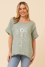 Load image into Gallery viewer, ASHER ITALIAN LINEN TOP - SAGE