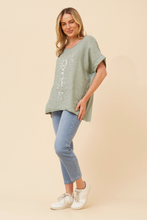 Load image into Gallery viewer, ASHER ITALIAN LINEN TOP - SAGE