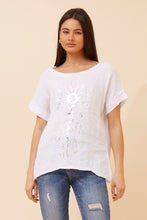 Load image into Gallery viewer, ASHER ITALIAN LINEN TOP - WHITE