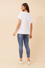 Load image into Gallery viewer, ASHER ITALIAN LINEN TOP - WHITE