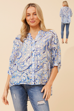Load image into Gallery viewer, JOLIE BLOUSE WITH GOLD DETAILING