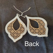 Load image into Gallery viewer, MOROCCO TEARDROP GOLD &amp; SILVER EARRINGS