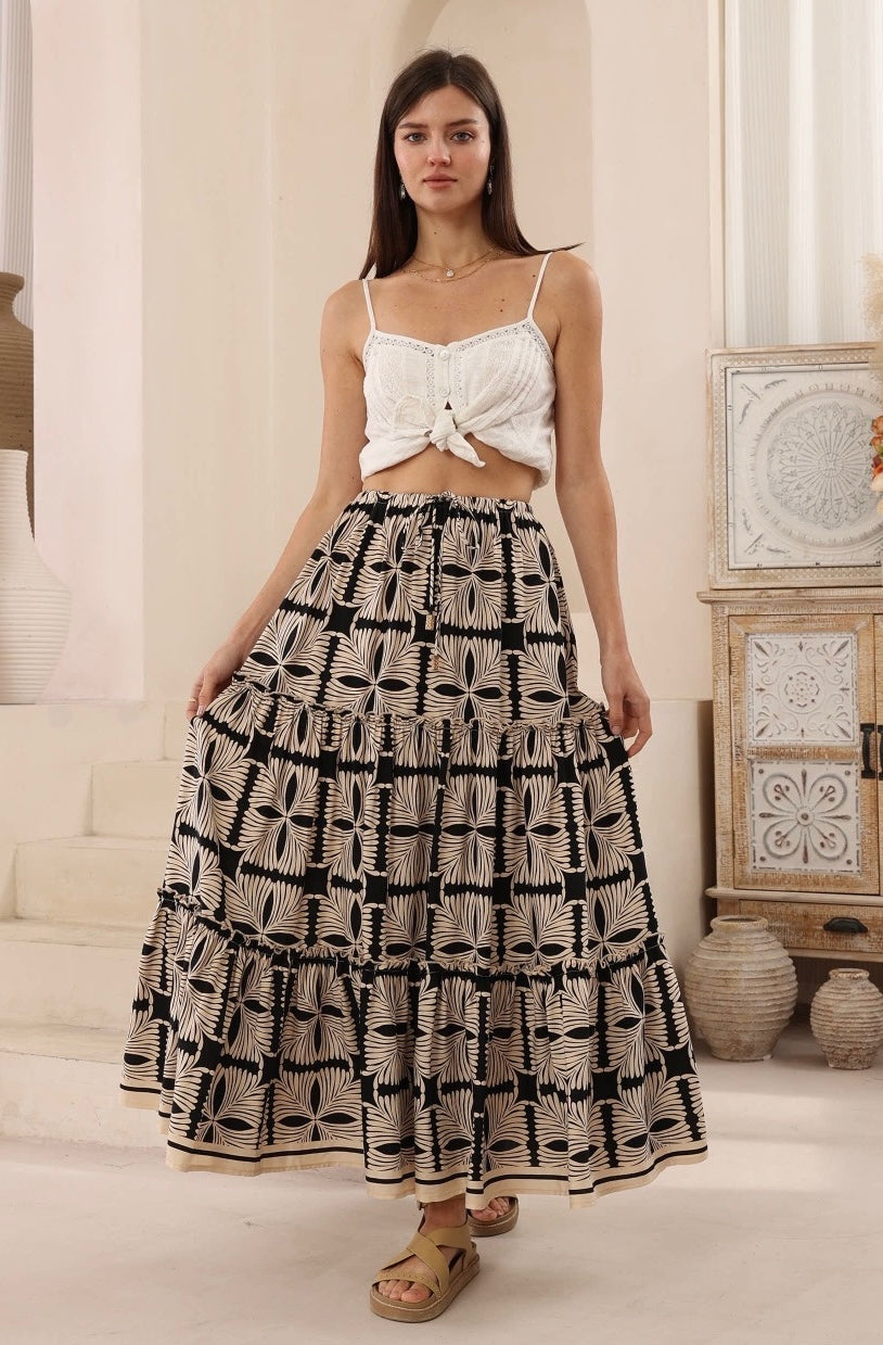 CORTANA MAXI SKIRT - IRIS MAXI