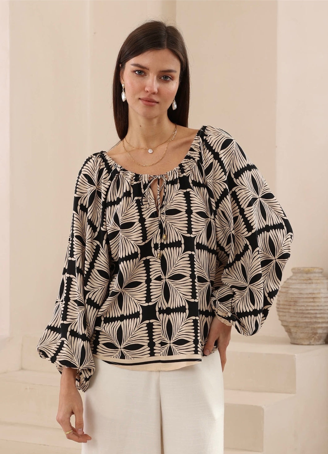 CORTANA TOP - IRIS MAXI