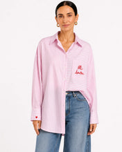 Load image into Gallery viewer, MI AMORE STRIPE SHIRT - PINK