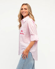 Load image into Gallery viewer, MI AMORE STRIPE SHIRT - PINK