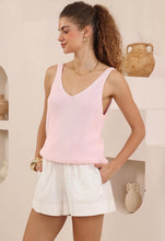 Load image into Gallery viewer, FAITH KNIT TANK - PINK