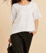 Load image into Gallery viewer, HARLOW LINEN TOP - WHITE