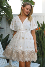 Load image into Gallery viewer, WILLOW EMBROIDERED COTTON DRESS