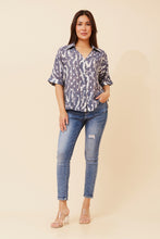 Load image into Gallery viewer, CHELLE BLOUSE - WITH SILVER FOIL DETAIL
