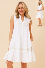 Load image into Gallery viewer, LONDON WHITE COTTON DRESS