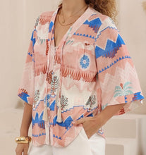 Load image into Gallery viewer, LEIA BLOUSE - IRIS MAXI