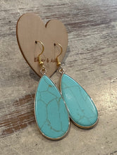 Load image into Gallery viewer, TURQUOISE GEMSTONE EARRINGS