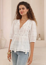 Load image into Gallery viewer, ARLO WHITE COTTON BLOUSE