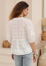 Load image into Gallery viewer, ARLO WHITE COTTON BLOUSE