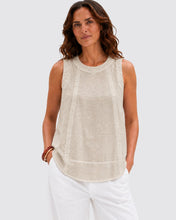 Load image into Gallery viewer, OAKLEY LINEN TOP - NATURAL