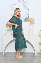 Load image into Gallery viewer, MARGO SILK DRESS - EMERALD